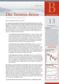 Die Termin-Börse Nr. 13 vom 27.03.2026