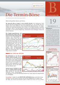 Die Termin-Börse Nr. 19 vom 09.05.2025