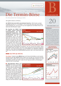 Die Termin-Börse : Die Termin-Börse Nr. 20 vom 18.05.2024