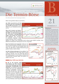 Die Termin-Börse Nr. 21 vom 23.05.2025