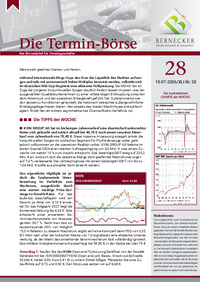 Die Termin-Börse : Die Termin-Börse Nr. 28 vom 10.07.2026