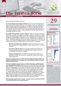 Die Termin-Börse Nr. 29 vom 17.07.2026