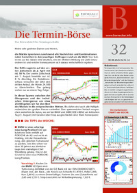 Die Termin-Börse Nr. 32 vom 08.08.2025