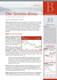Die Termin-Börse Nr. 35 vom 29.08.2025