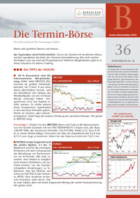 Die Termin-Börse Nr. 36 vom 05.09.2025