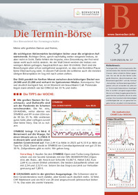 Die Termin-Börse Nr. 37 vom 12.09.2025