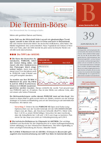 Die Termin-Börse Nr. 39 vom 26.09.2025