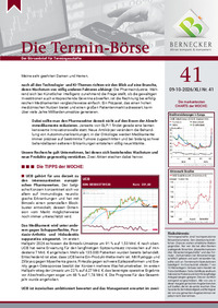 Die Termin-Börse : Die Termin-Börse Nr. 41 vom 09.10.2026