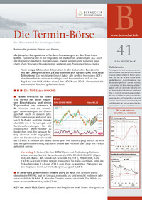 Die Termin-Börse Nr. 41 vom 10.10.2025