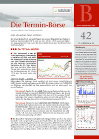 Die Termin-Börse Nr. 42 vom 17.10.2025