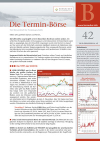 Die Termin-Börse : Die Termin-Börse Nr. 42 vom 18.10.2024