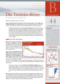 Die Termin-Börse Nr. 44 vom 31.10.2024