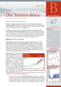 Die Termin-Börse Nr. 47 vom 21.11.2025