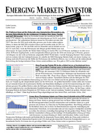 EMERGING MARKETS INVESTOR Nr. 01 vom 13.12.2024