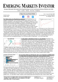 EMERGING MARKETS INVESTOR Nr. 11 vom 16.05.2025