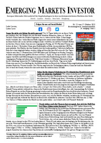 EMERGING MARKETS INVESTOR Nr. 21 vom 17.10.2025