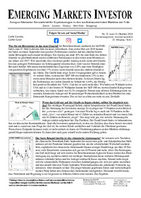 EMERGING MARKETS INVESTOR : EMERGING MARKETS INVESTOR Nr. 21 vom 18.10.2024