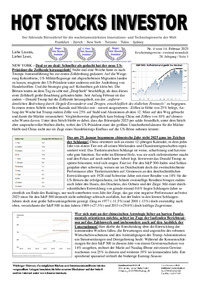 HOT STOCKS INVESTOR Nr. 04 vom 14.02.2025