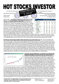 HOT STOCKS INVESTOR Nr. 12 vom 06.06.2025