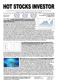 HOT STOCKS INVESTOR Nr. 15 vom 25.07.2025