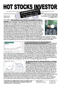 HOT STOCKS INVESTOR Nr. 17 vom 21.08.2026