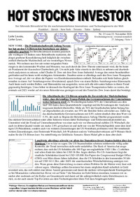 HOT STOCKS INVESTOR Nr. 23 vom 22.11.2024