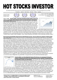 HOT STOCKS INVESTOR Nr.17 vom 30.08.2024