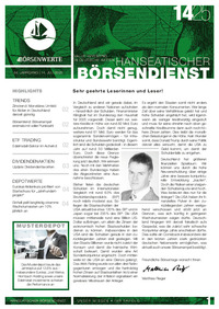 Hanseatischer Börsendienst Nr. 14 vom 14.07.2025