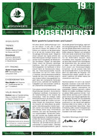 Hanseatischer Börsendienst Nr. 19 vom 21.09.2026