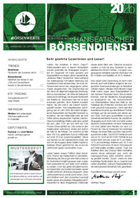 Hanseatischer Börsendienst Nr. 20 vom 05.10.2026