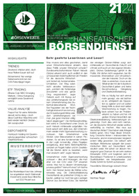 Hanseatischer Börsendienst : Hanseatischer Börsendienst Nr. 21 vom 07.10.2024