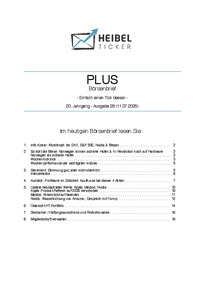 Heibel-Ticker Nr. 28 vom 11.07.2025