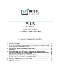 Heibel-Ticker Nr. 30 vom 25.07.2025