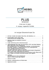 Heibel-Ticker PLUS Nr. 09 vom 27.02.2026
