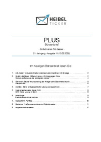 Heibel-Ticker PLUS Nr. 11 vom 13.03.2026