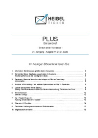 Heibel-Ticker PLUS Nr. 17 vom 24.04.2026