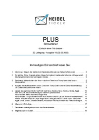 Heibel-Ticker PLUS Nr. 18 vom 02.05.2025