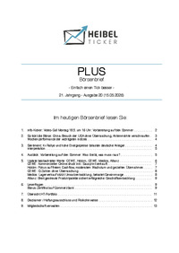 Heibel-Ticker PLUS Nr. 20 vom 15.05.2026