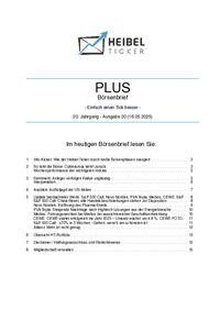 Heibel-Ticker PLUS Nr. 20 vom 16.05.2025