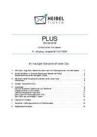 Heibel-Ticker PLUS Nr. 28 vom 10.07.2026