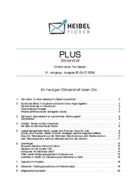 Heibel-Ticker PLUS Nr. 30 vom 27.07.2026