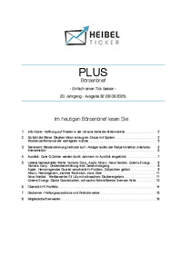 Heibel-Ticker PLUS Nr. 32 vom 08.08.2025
