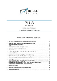 Heibel-Ticker PLUS Nr. 37 vom 11.09.2026