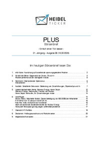 Heibel-Ticker PLUS Nr. 38 vom 18.09.2026