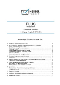 Heibel-Ticker PLUS Nr. 39 vom 27.09.2024