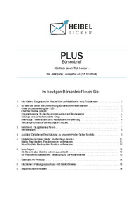 Heibel-Ticker PLUS Nr. 42 vom 18.10.2024