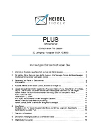 Heibel-Ticker PLUS Nr. 43 vom 24.10.2025