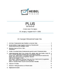 Heibel-Ticker PLUS Nr. 45 vom 07.11.2025