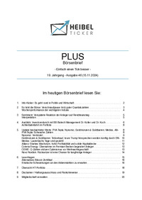 Heibel-Ticker PLUS Nr. 46 vom 15.11.2024