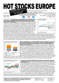 Hot Stocks Europe Nr. 12 vom 30.05.2025